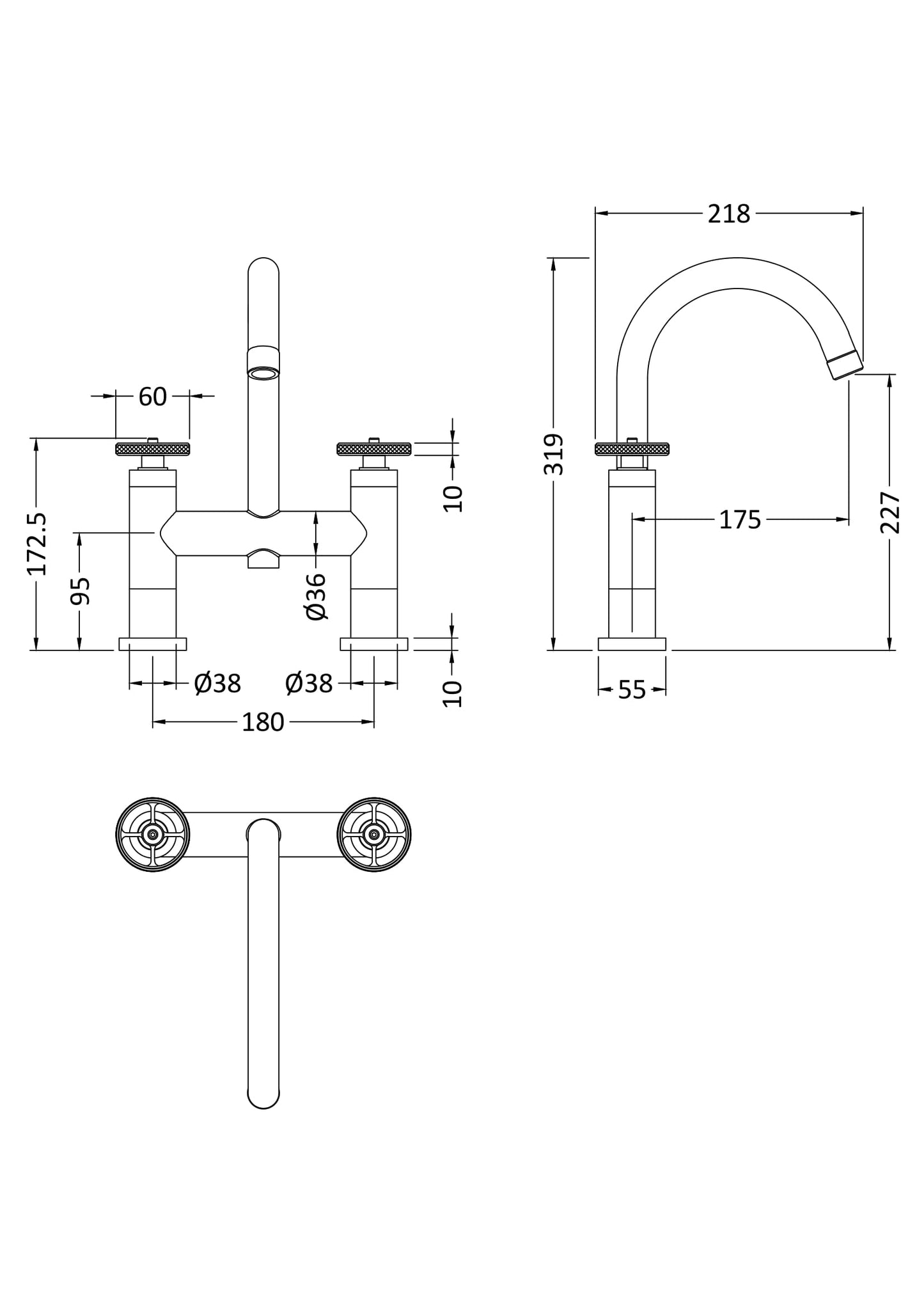 Hudson Reed Revolution Industrial Bath Filler