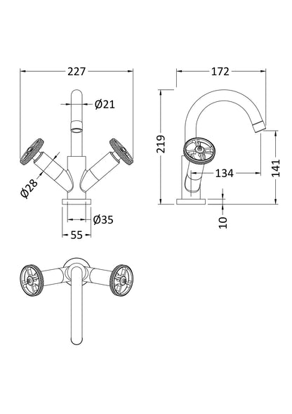 Hudson Reed Revolution Mono Basin Mixer