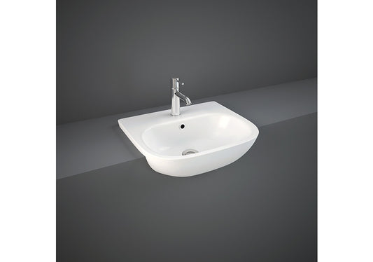 RAK-Metropolitan Semi Recessed Wash Basin 520mm 1TH