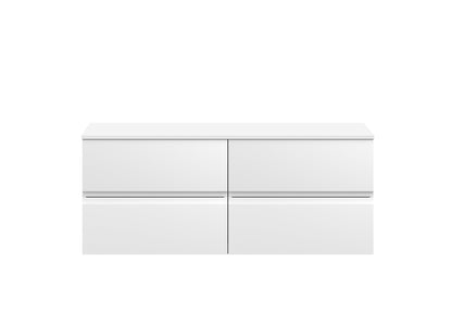 Hudson Reed Urban 1200 Wall Hung 4 Drawer Vanity  with worktop