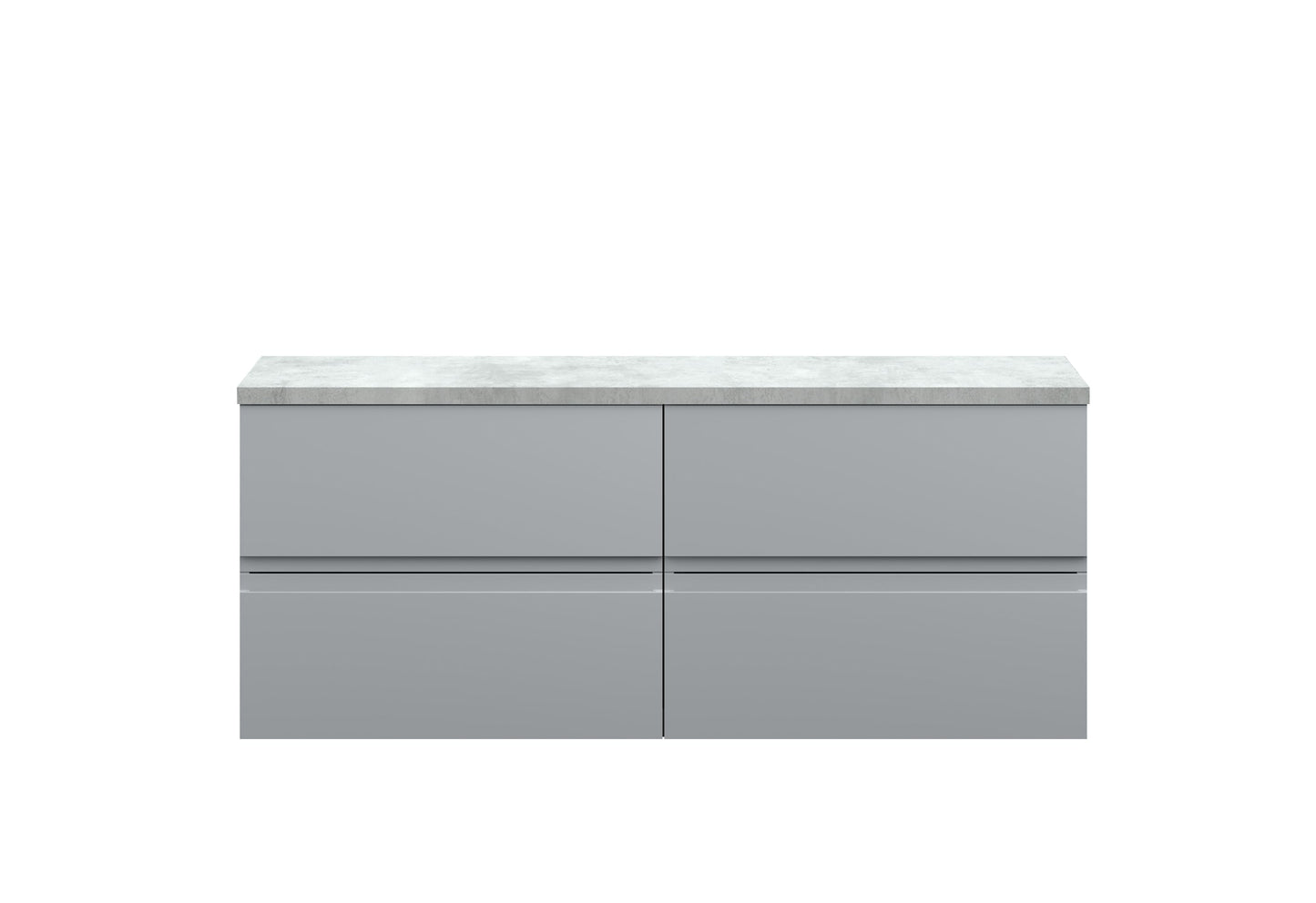 Hudson Reed Urban 1200 Wall Hung 4 Drawer Vanity  with worktop