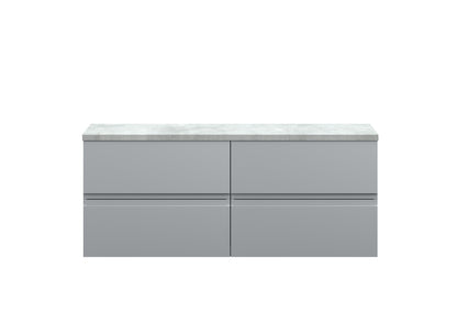 Hudson Reed Urban 1200 Wall Hung 4 Drawer Vanity  with worktop