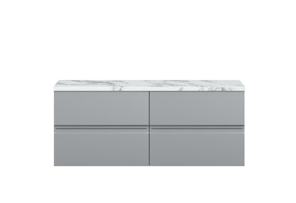 Hudson Reed Urban 1200 Wall Hung 4 Drawer Vanity  with worktop