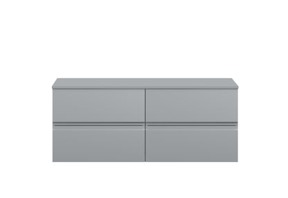 Hudson Reed Urban 1200 Wall Hung 4 Drawer Vanity  with worktop