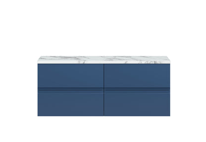 Hudson Reed Urban 1200 Wall Hung 4 Drawer Vanity  with worktop