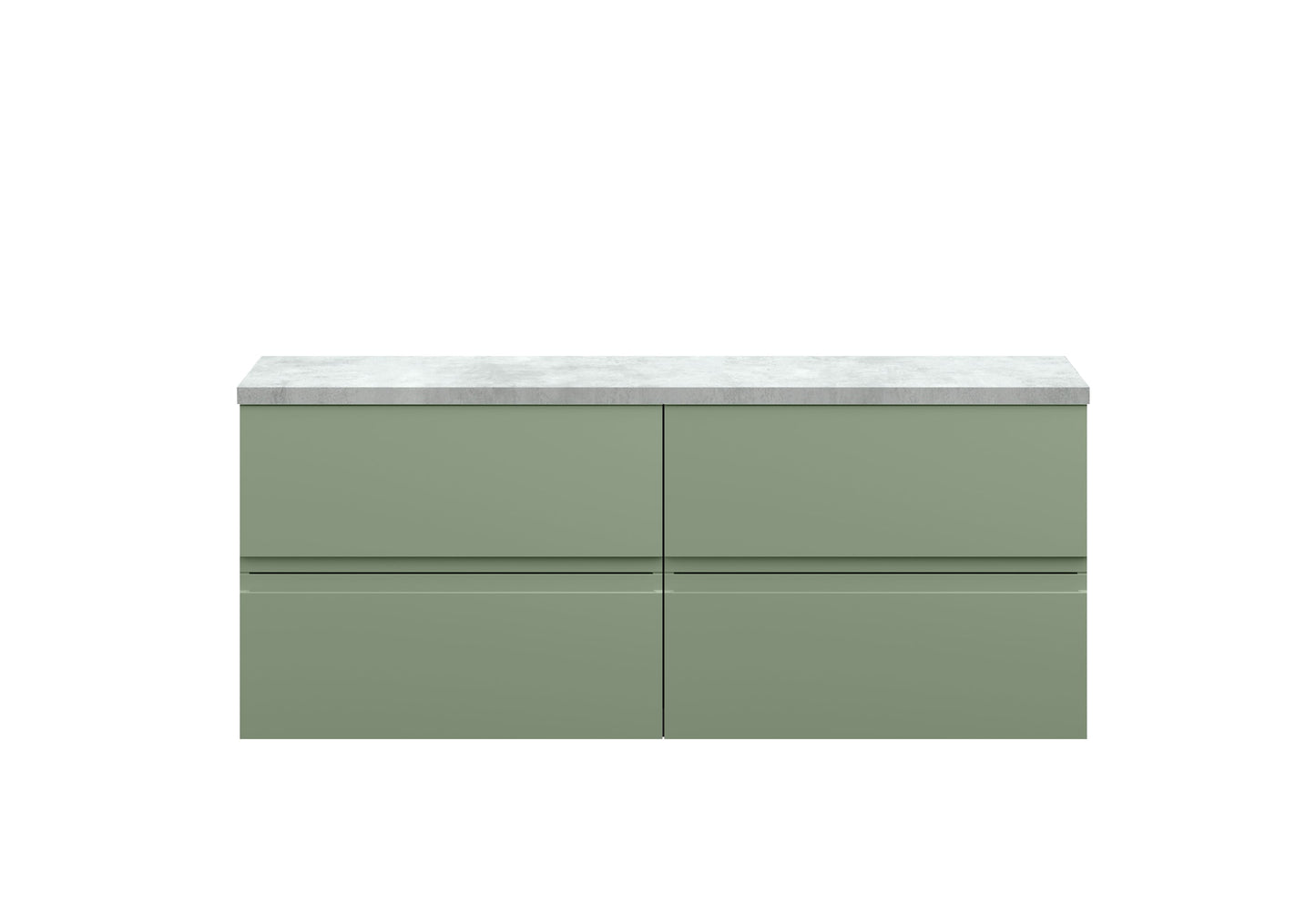 Hudson Reed Urban 1200 Wall Hung 4 Drawer Vanity  with worktop