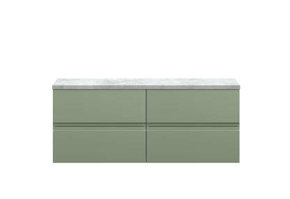 Hudson Reed Urban 1200 Wall Hung 4 Drawer Vanity  with worktop