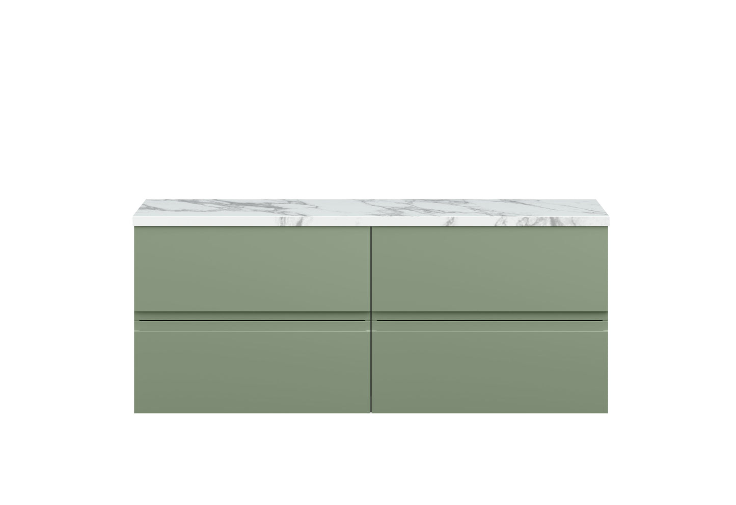 Hudson Reed Urban 1200 Wall Hung 4 Drawer Vanity  with worktop