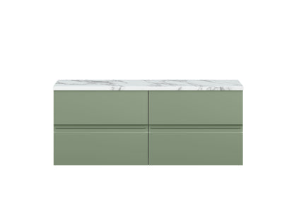 Hudson Reed Urban 1200 Wall Hung 4 Drawer Vanity  with worktop