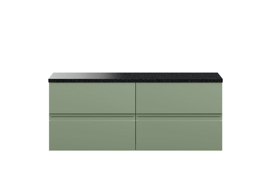 Hudson Reed Urban 1200 Wall Hung 4 Drawer Vanity  with worktop