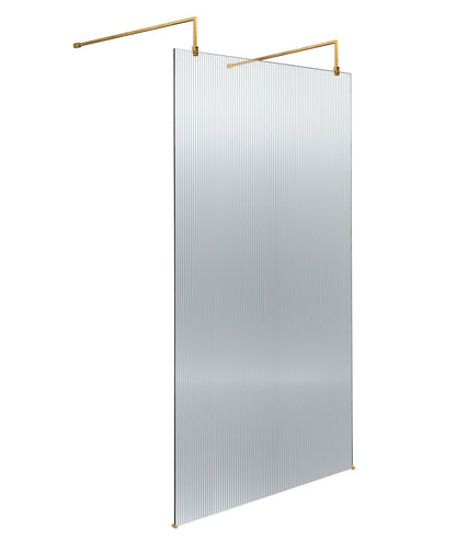 Hudson Reed Fluted Wetroom Screen with Arms & Feet