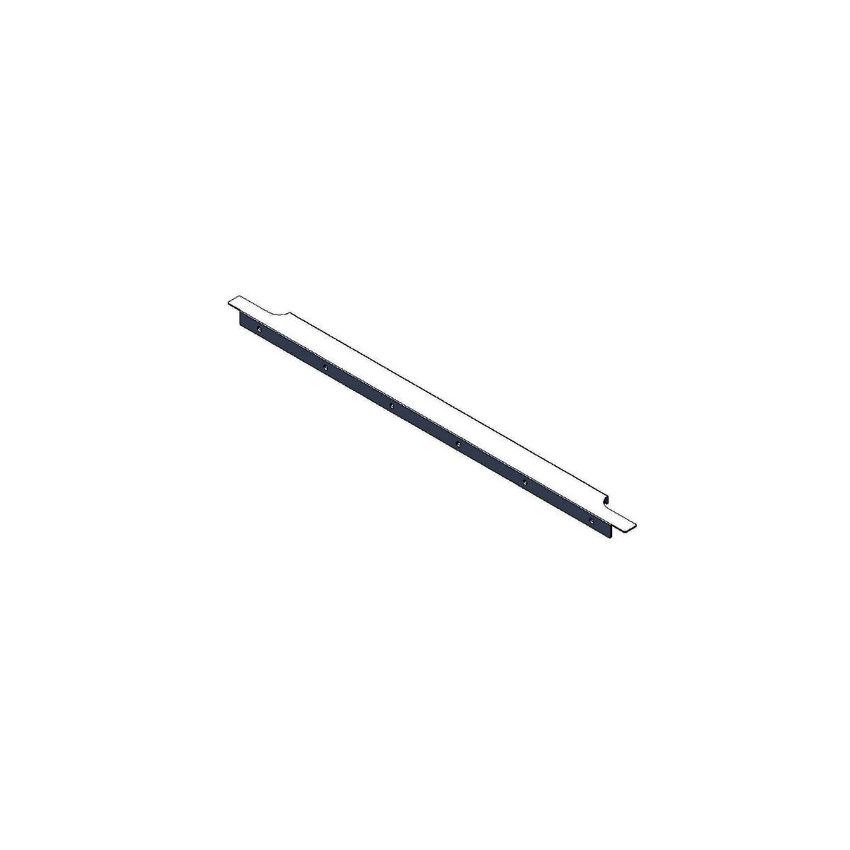 Overwrap Handle Scudo Wall Hung Wrap Over Furniture Handle - Black