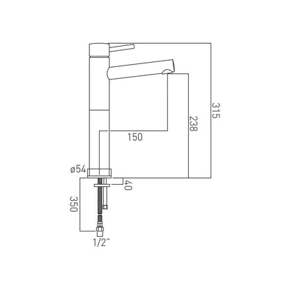 Vado Zoo Extended Tall Mono Basin Mixer Tap