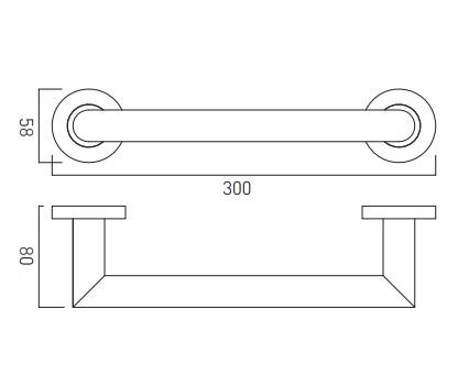 Vado Spa Grab Or Towel Rail