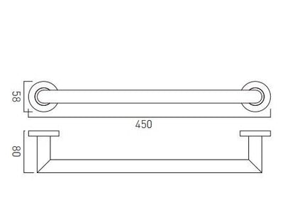 Vado Spa Grab Or Towel Rail