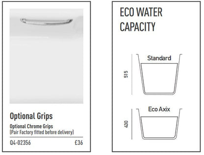 Carron Axis 1500 x 700 Single Ended Bath