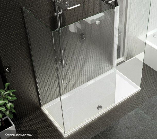 Kudos Kstone Rectangular Shower Trays - White