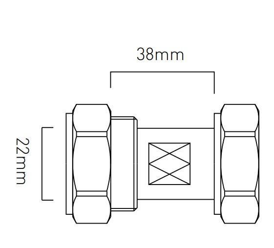 Vado 22mm Compression Fittings For Pro-5001-N/P