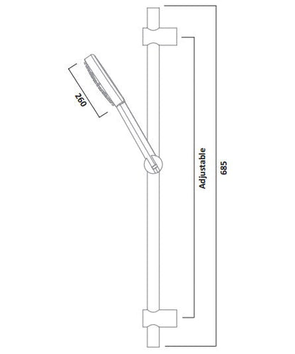 Tavistock Quantum Dual Function Shower System With Riser Kit & Overhead Shower