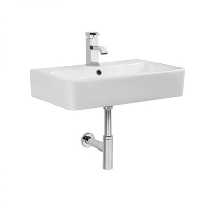 Tavistock Q60 Basin 575 x 120h x 395mm. One tap hole - White