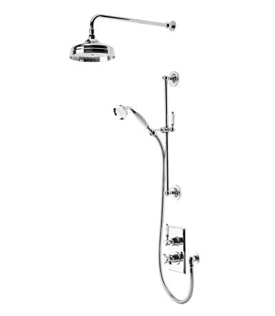 Tavistock Varsity Dual Function Shower System With Riser Kit & Overhead Shower