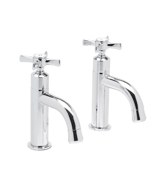 Tavistock Cheltenham Basin Pillar Taps - Chrome