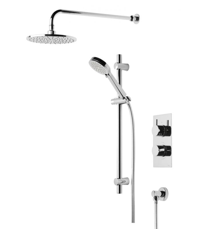 Tavistock Quantum Dual Function Shower System With Riser Kit & Overhead Shower