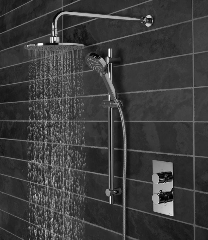 Tavistock Quantum Dual Function Shower System With Riser Kit & Overhead Shower