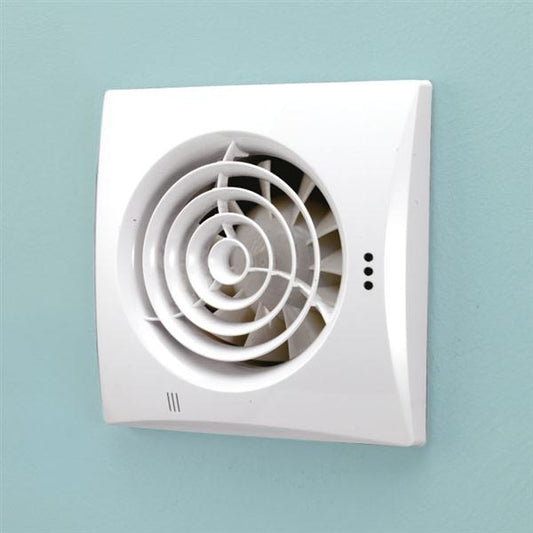 HiB Hush Wall Mounted W15.8 x H15.8 x D3cm Fans