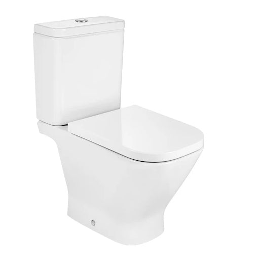 Roca The Gap Close Coupled Rimless Open Back WC with horizontal outlet
