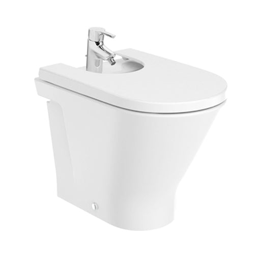 Roca The Gap Round Back to wall bidet and Cover
