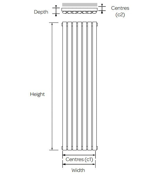 Kartell Aspen Designer Vertical Radiator