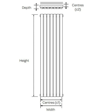 Kartell Aspen Designer Vertical Radiator