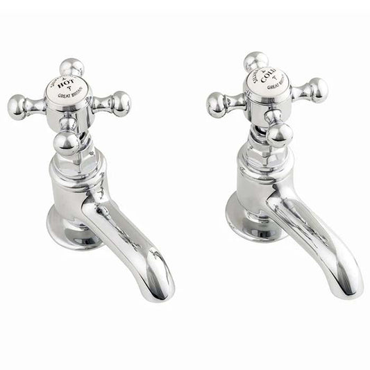 Silverdale Victorian Cloakroom Basin Pillar Taps