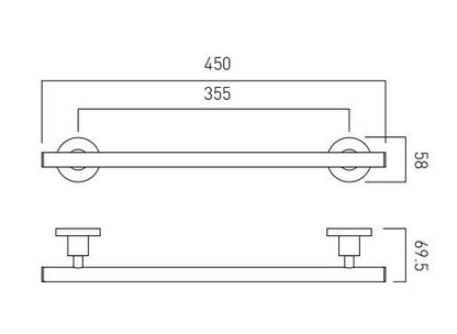 Vado Elements Towel Rail