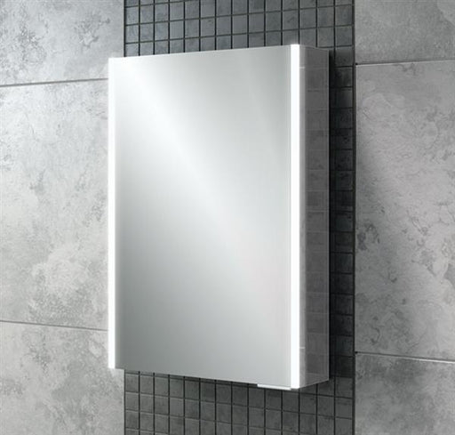 HiB Xenon 50cm 1 Doors Illuminated Aluminium Cabinets