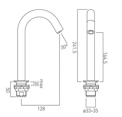 Vado I-Tech Infra-Red Spout Deck Mounted