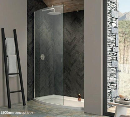 Kudos 8mm Ultimate Curved Walk-In Shower enclosures