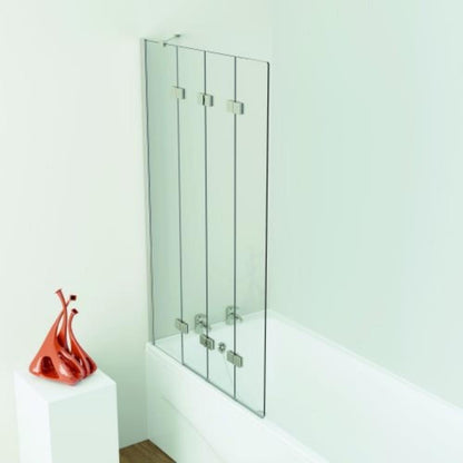 Kudos Compact 4 Panel 6mm 1500h x 950mm Bath Screen