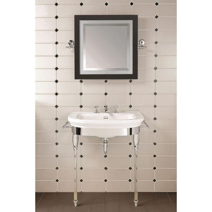 Imperial Carlyon Large Basin Stand with Glass Shelf and Legs