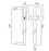 Vado Nebula Square 3 Function Slide Rail Shower Kit