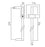 Vado Nebula Square 3 Function Slide Rail Shower Kit With Smooth Hose