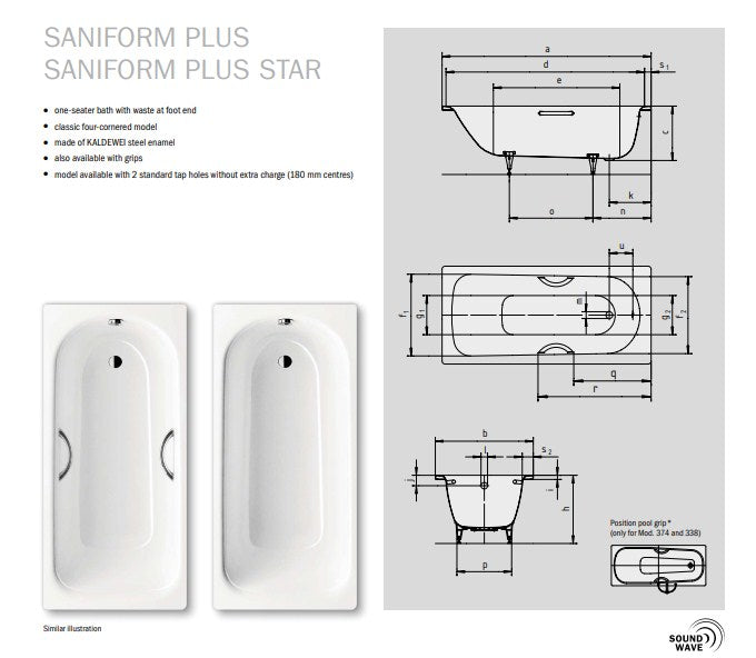 Kaldewei Advantage Saniform Plus Baths