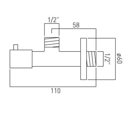 Vado Contemporary Angle Valve