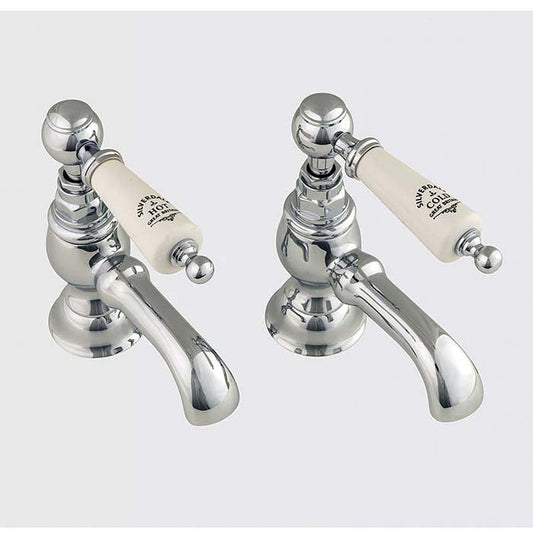 Silverdale Berkeley Bath Pillar Taps (waste not included)