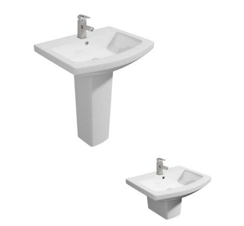 Kartell Trim 550mm Basin and Pedestal - White