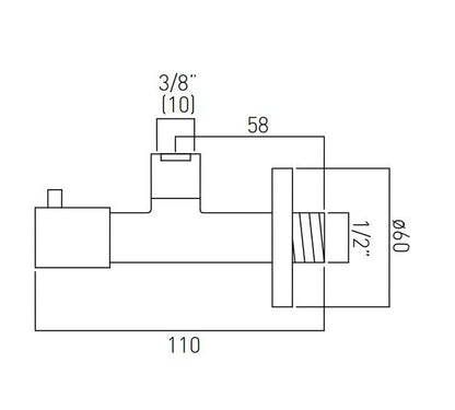 Vado Contemporary Angle Valve