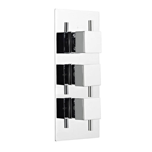 Kartell Pure Triple Concealed Thermostatic Shower Valve Square Handle