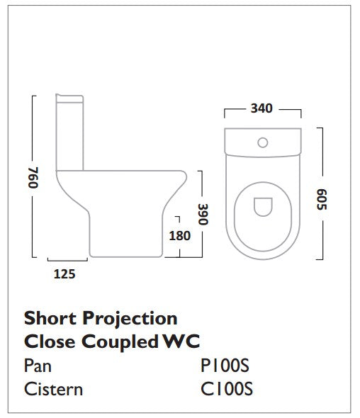 Tavistock Micra Close Coupled WC (open back)