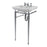 Imperial Astoria Deco Small Basin Stand with Towel Rail